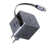 UGREEN Ładowarka sieciowa GaN X614USB-C + USB45W z kablem szara - 1417001 - zdjęcie 2